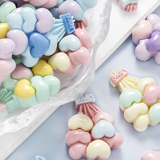 Colorful Love Balloon Resin Patches