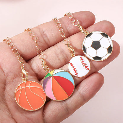 Sports Theme Enamel Pendant Charms
