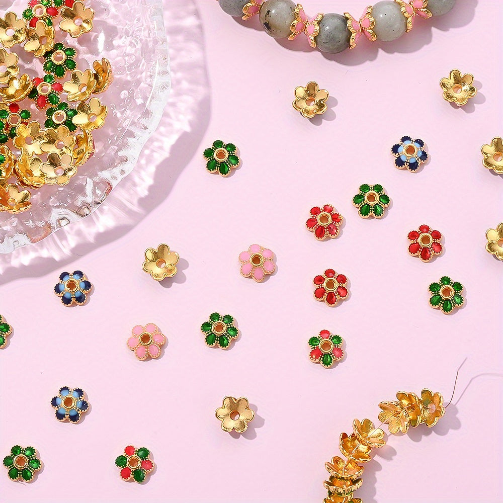 Vintage Alloy Flower Spacer Beads