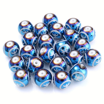 Constellation Style Glass Beads