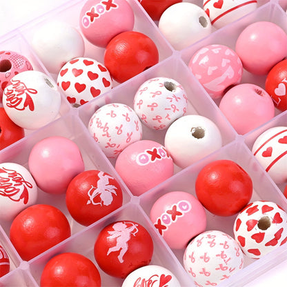 Creative Pattern Wooden Beads