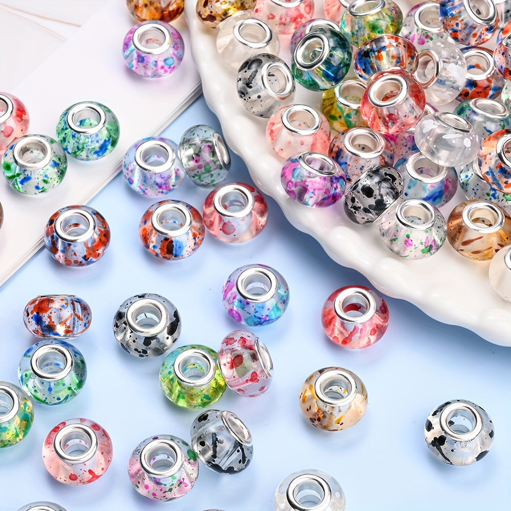 Ink Dot Acrylic Beads