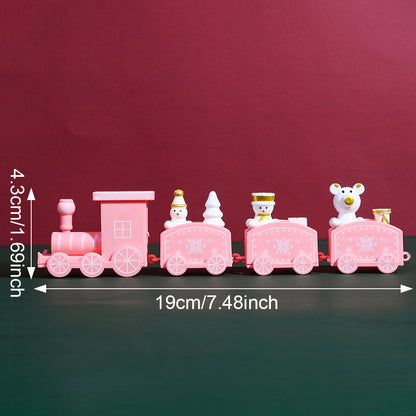 Mini PVC Christmas Train Ornament
