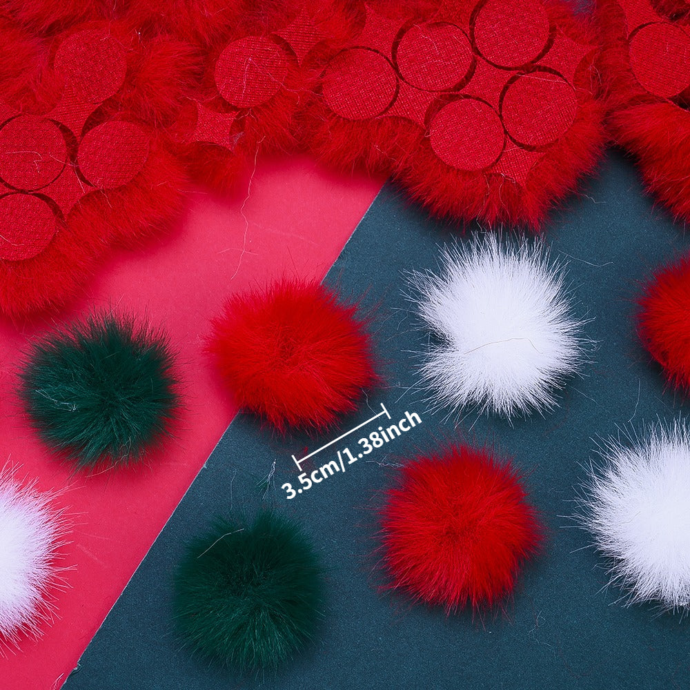 3.5 cm Artificial Mink Wool Buckle Embellishments