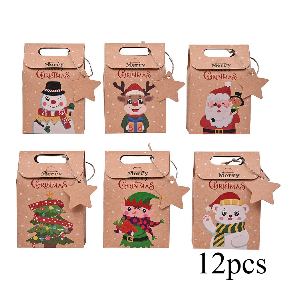 Christmas Kraft Paper Gift Boxes