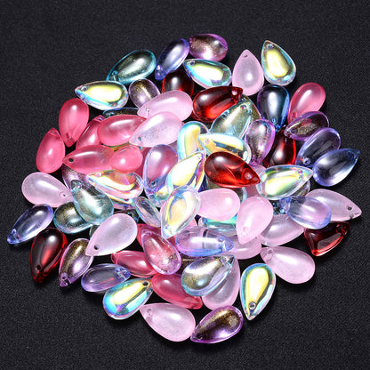 10PCS AB Water Drop Crystal-Style Bead Set