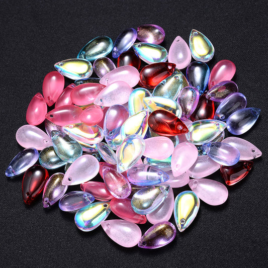 10PCS AB Water Drop Crystal-Style Bead Set