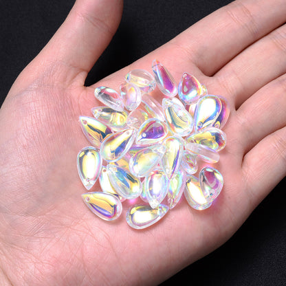 10PCS AB Water Drop Crystal-Style Bead Set