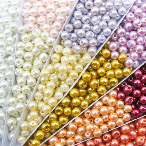 Multicolor Round Acrylic Spacer Beads