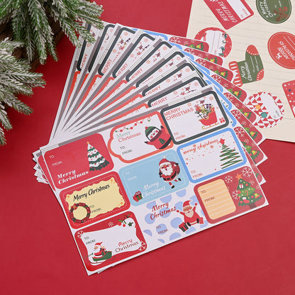 Merry Christmas Rectangular Stickers