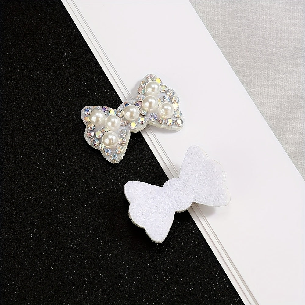 Rhinestone Bow Patches