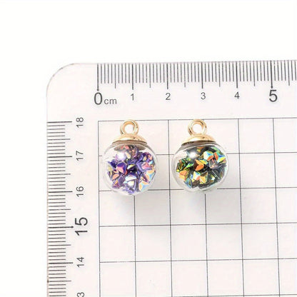 AB Glass Crystal Ball Pendant Charms