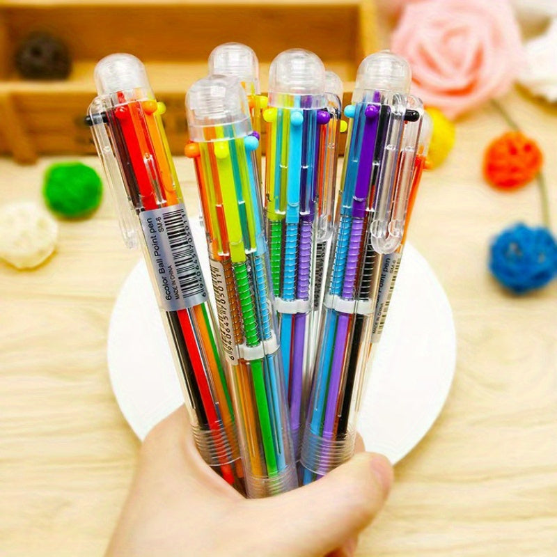 6-Color Ballpoint Pens
