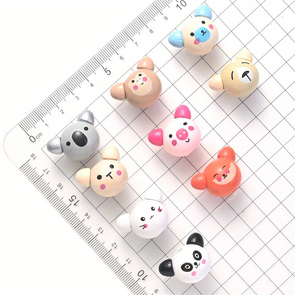 Assorted Animal Wooden Beads