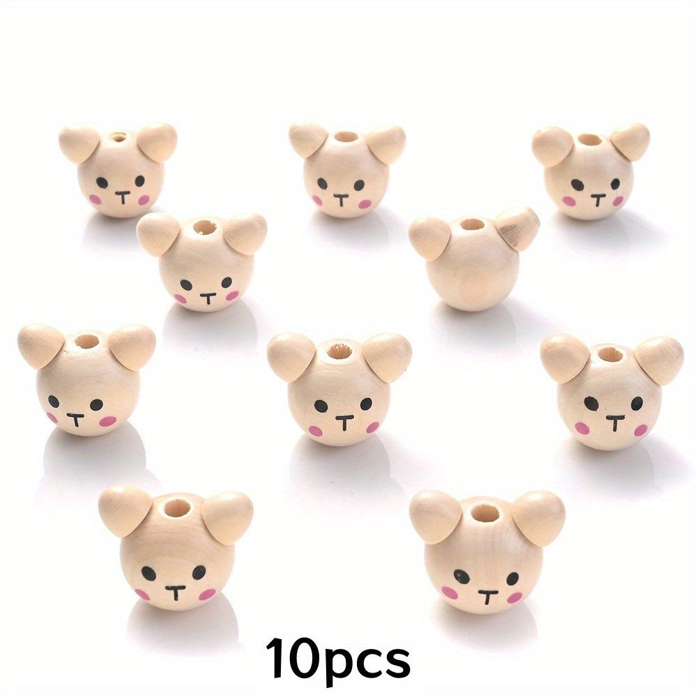 Assorted Animal Wooden Beads
