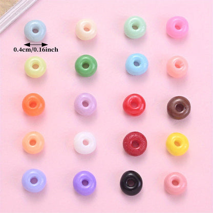 4 mm Multicolor Glass Abacus Seed Beads