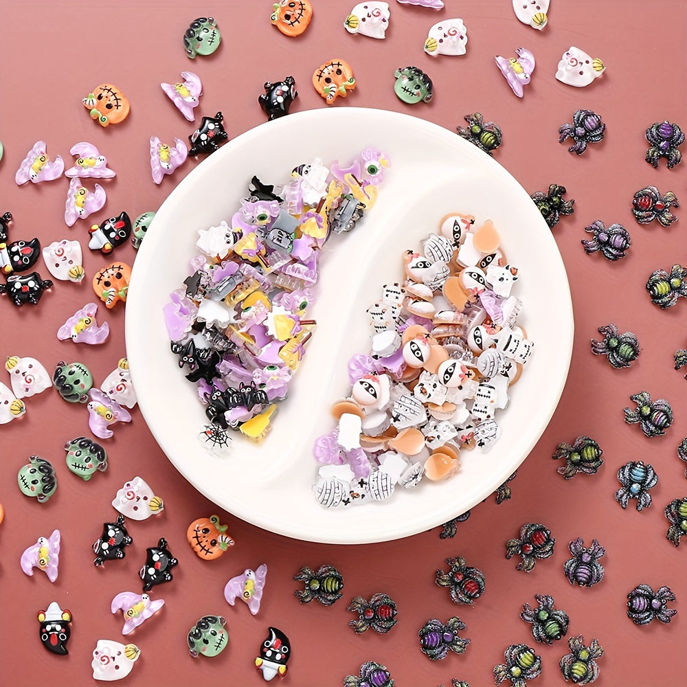 Halloween Resin Patch Beads Set