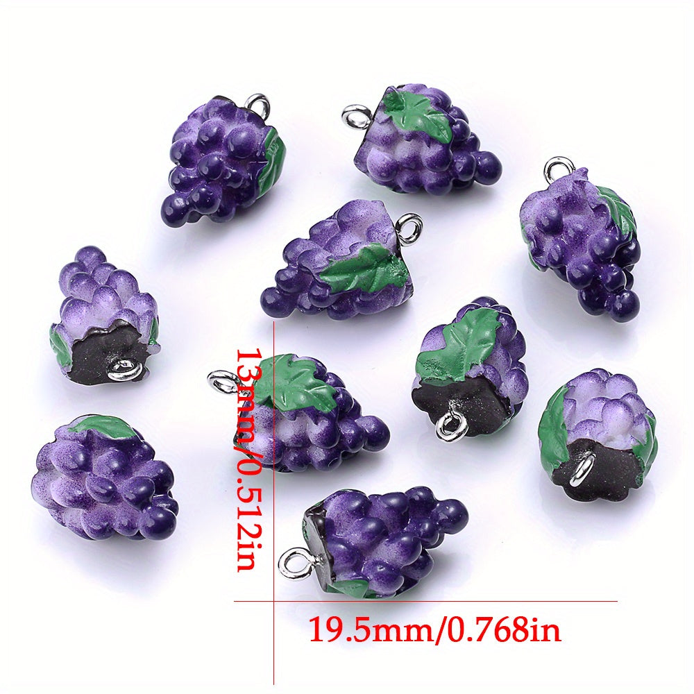 Strawberry Resin Pendant Charms