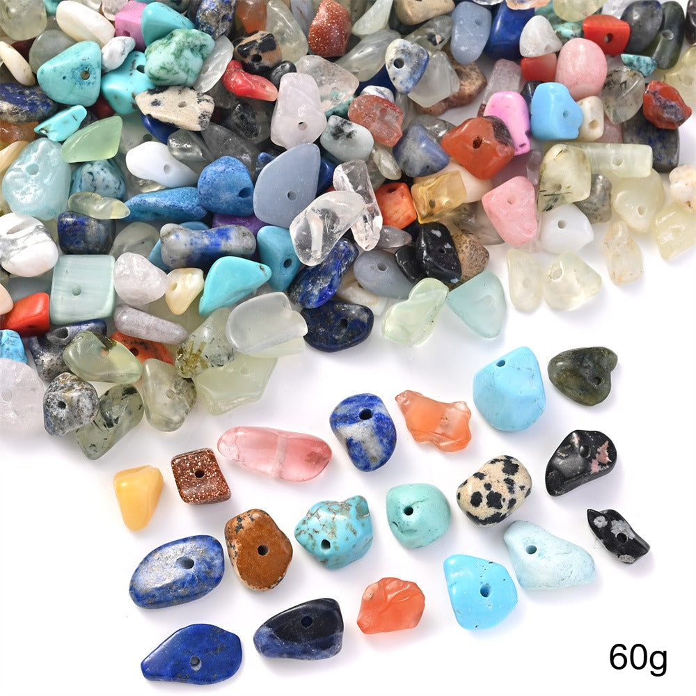500-Piece 5-8 mm Mixed Irregular Natural Stone Chip Beads