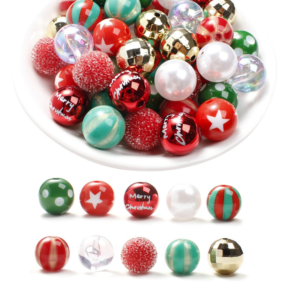 Mixed Pattern Acrylic Beads
