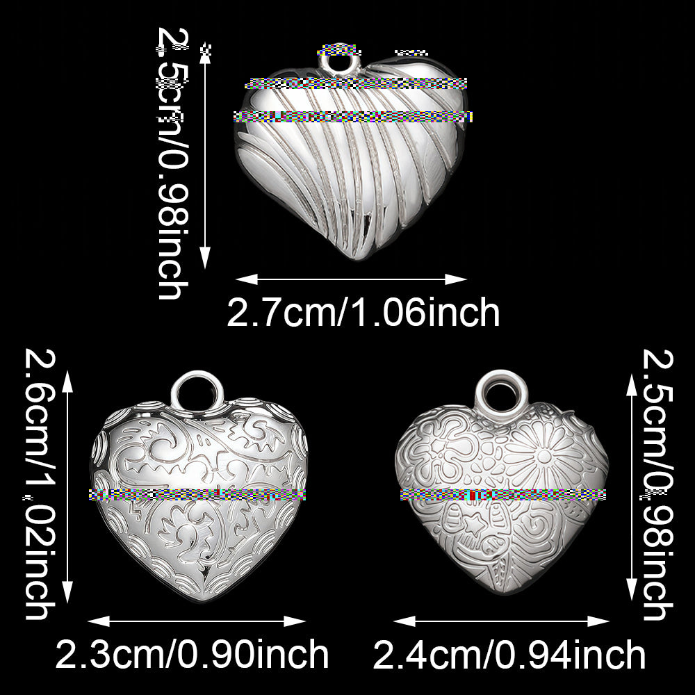 10PCS Gold & Silver CCB Love Pendant Set