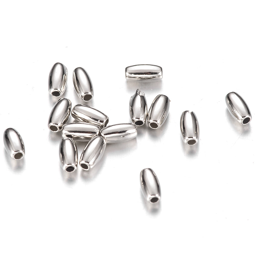 100pcs Oval Seed Spacer Beads Rice Beads