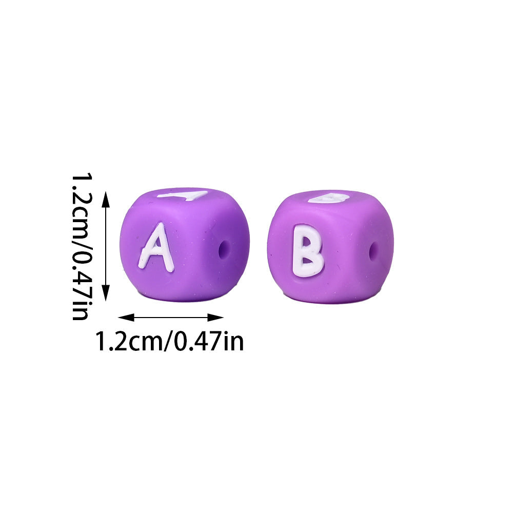 Alphabet Silicone Letter Beads Set