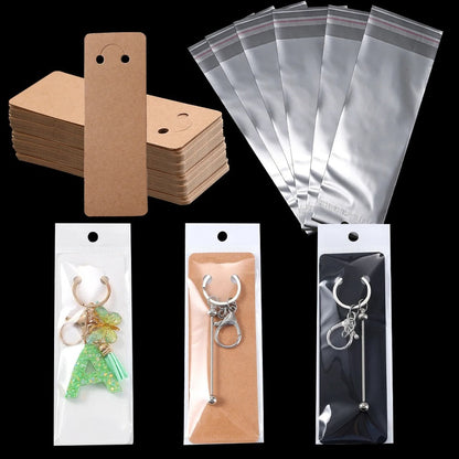 Keychain and Jewelry OPP Packaging Card Set