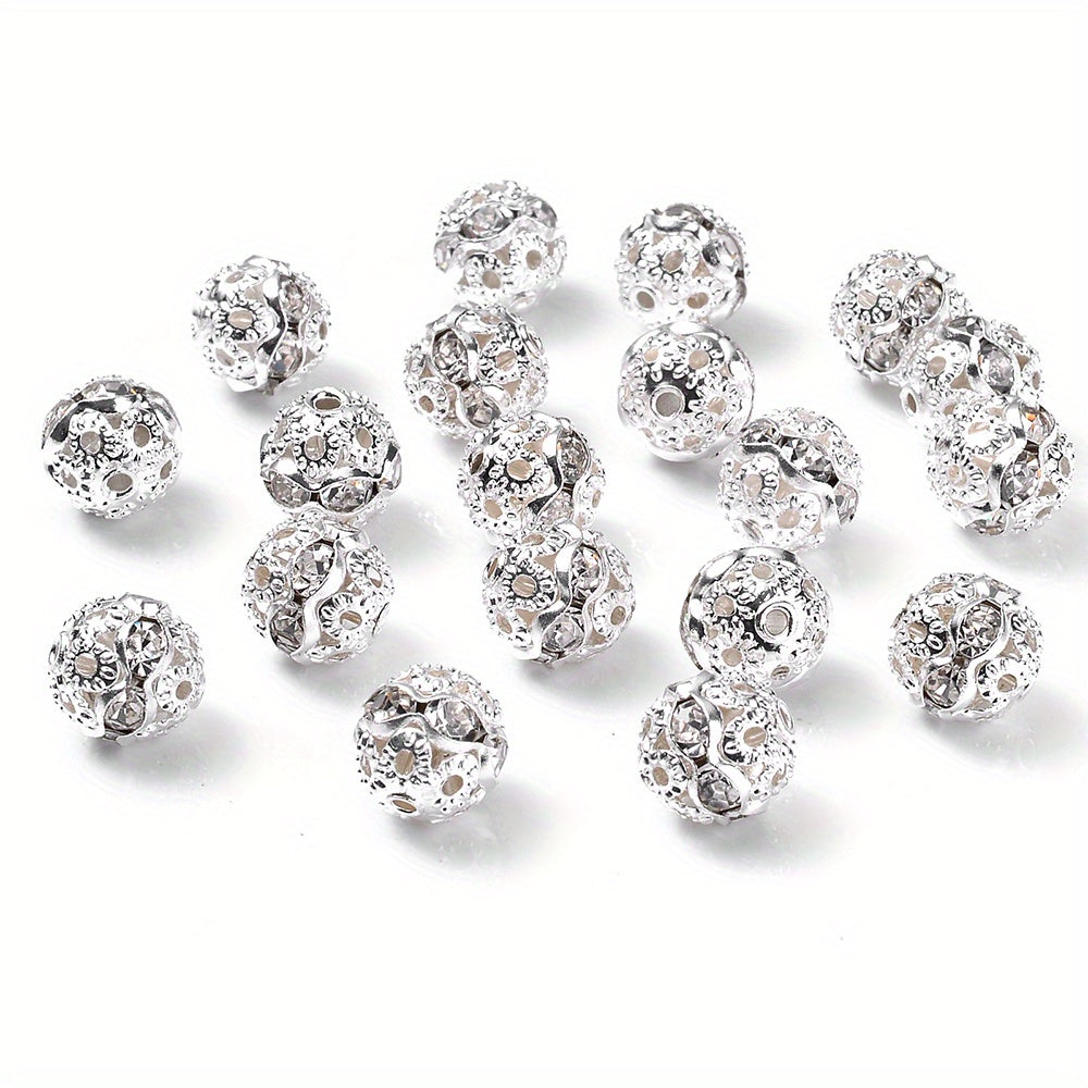 AB Rhinestone Ball Beads