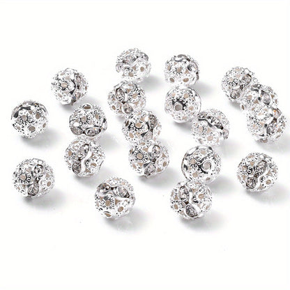 AB Rhinestone Ball Beads