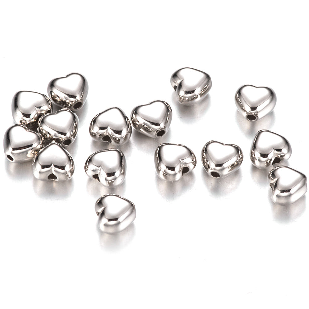 6 mm Love CCB Coated Spacer Beads
