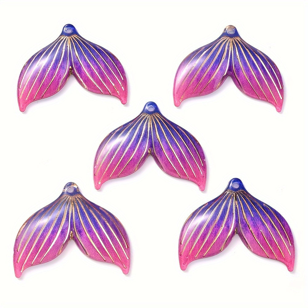 Mermaid Tail Acrylic Pendants