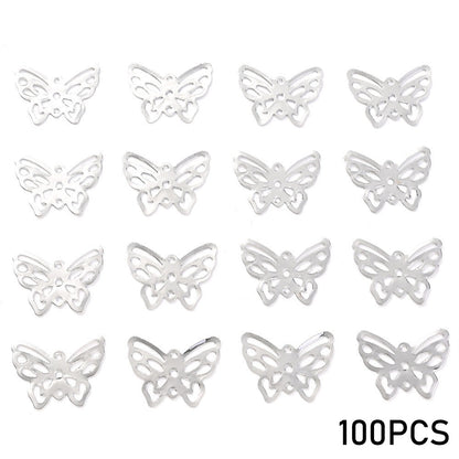 50/100PCS 16×21mm Iron Butterfly Jewelry Findings
