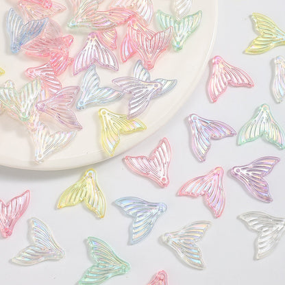 AB Mermaid Tail Pendant Charms