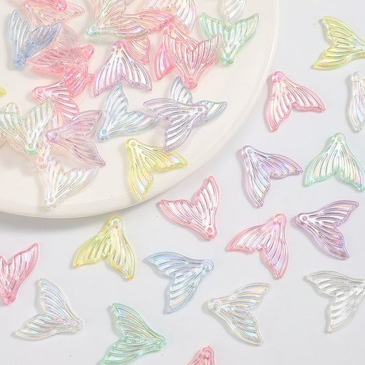 AB Mermaid Tail Pendant Charms