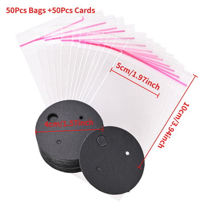 Keychain and Jewelry OPP Packaging Card Set