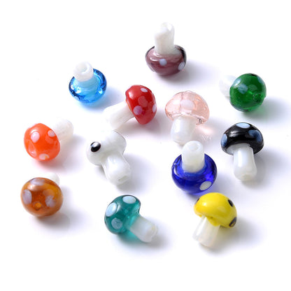 Mushroom Glass Beads