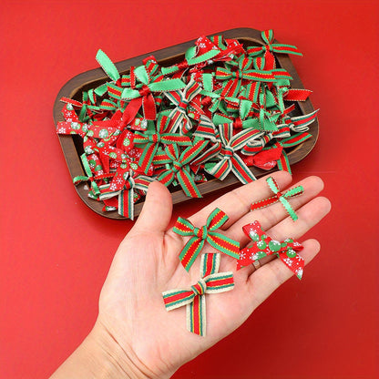 Christmas Mini Satin Ribbon Bows