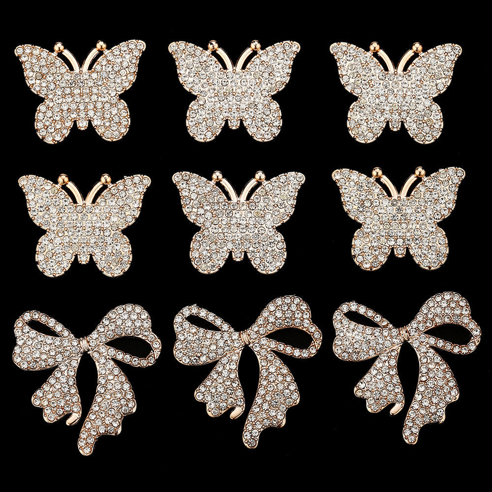 Golden Bow Flatback Embellishments