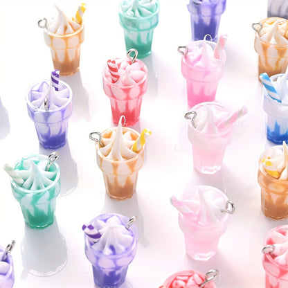 Summer Ice Cream Resin Pendants