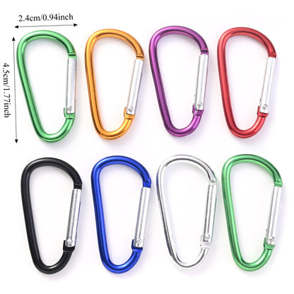 5/30/100-Piece 45x24 mm Mixed Color Aluminum Alloy Keychains