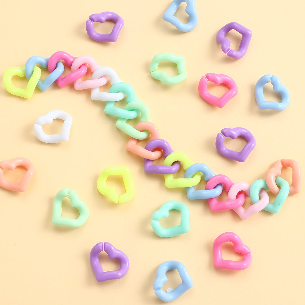 Heart Acrylic Linking Rings