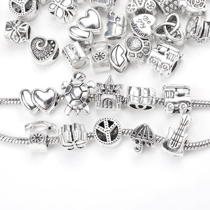 Mixed Alloy Large Hole Beads