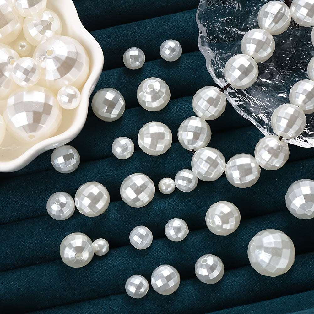 White Acrylic Ball Beads