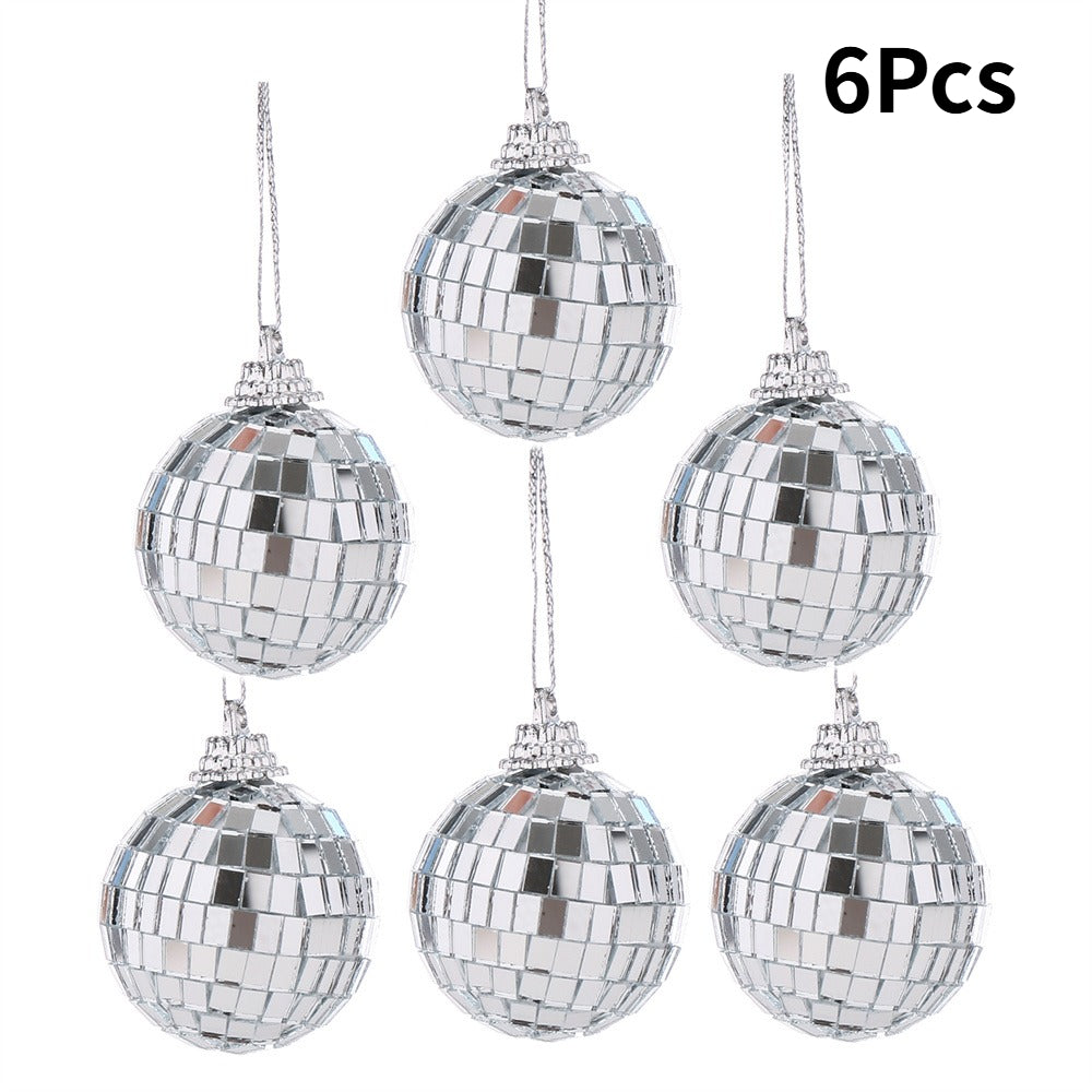 Silver Laser Mirror Ball Decorations