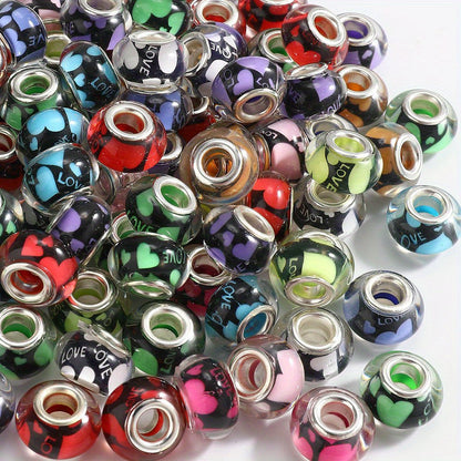 Acrylic Large Hole Spacer Beads