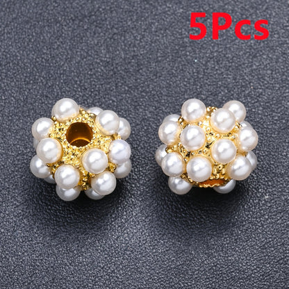 Round Alloy Spacer Beads