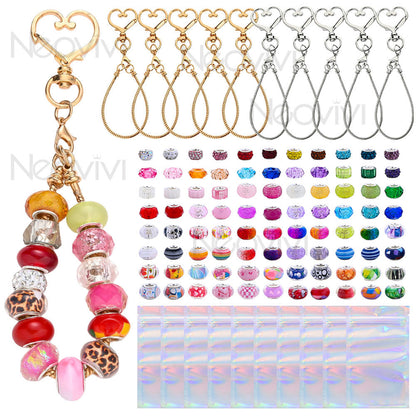 20PCS Beaded Keychain Making Set