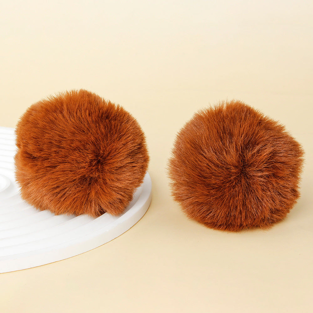 Fashion Multicolored Faux Rabbit Fur Plush Balls