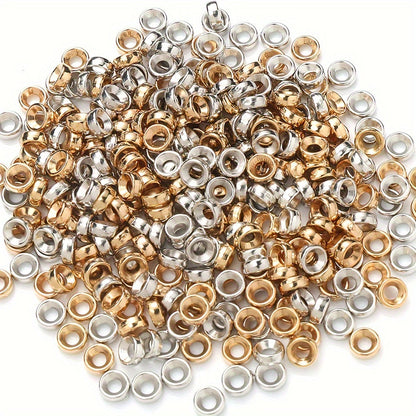 100PCS 7mm Large Hole Round Plastic Bead Set